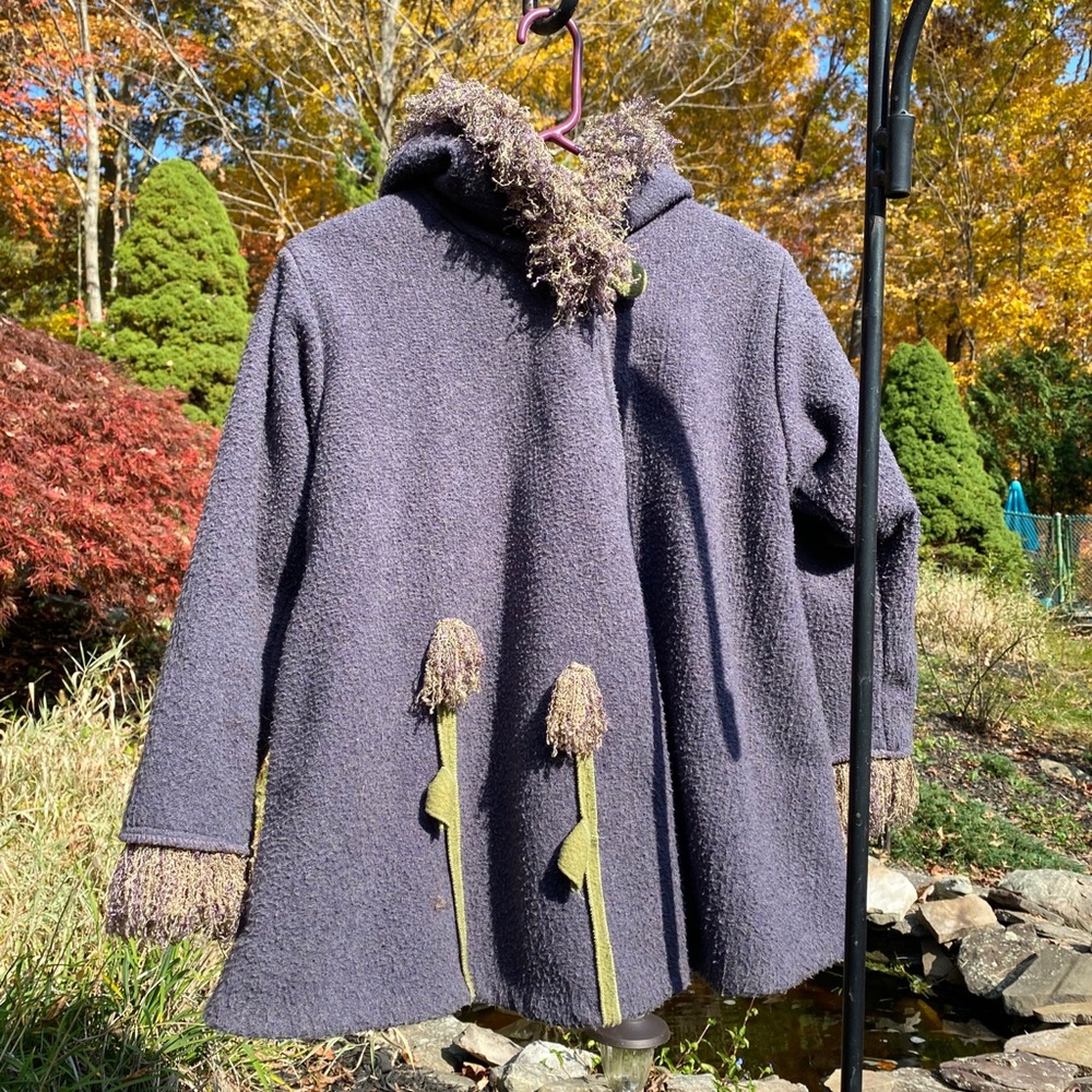 Corky & Company Classic Wrap Hooded Swing Coat